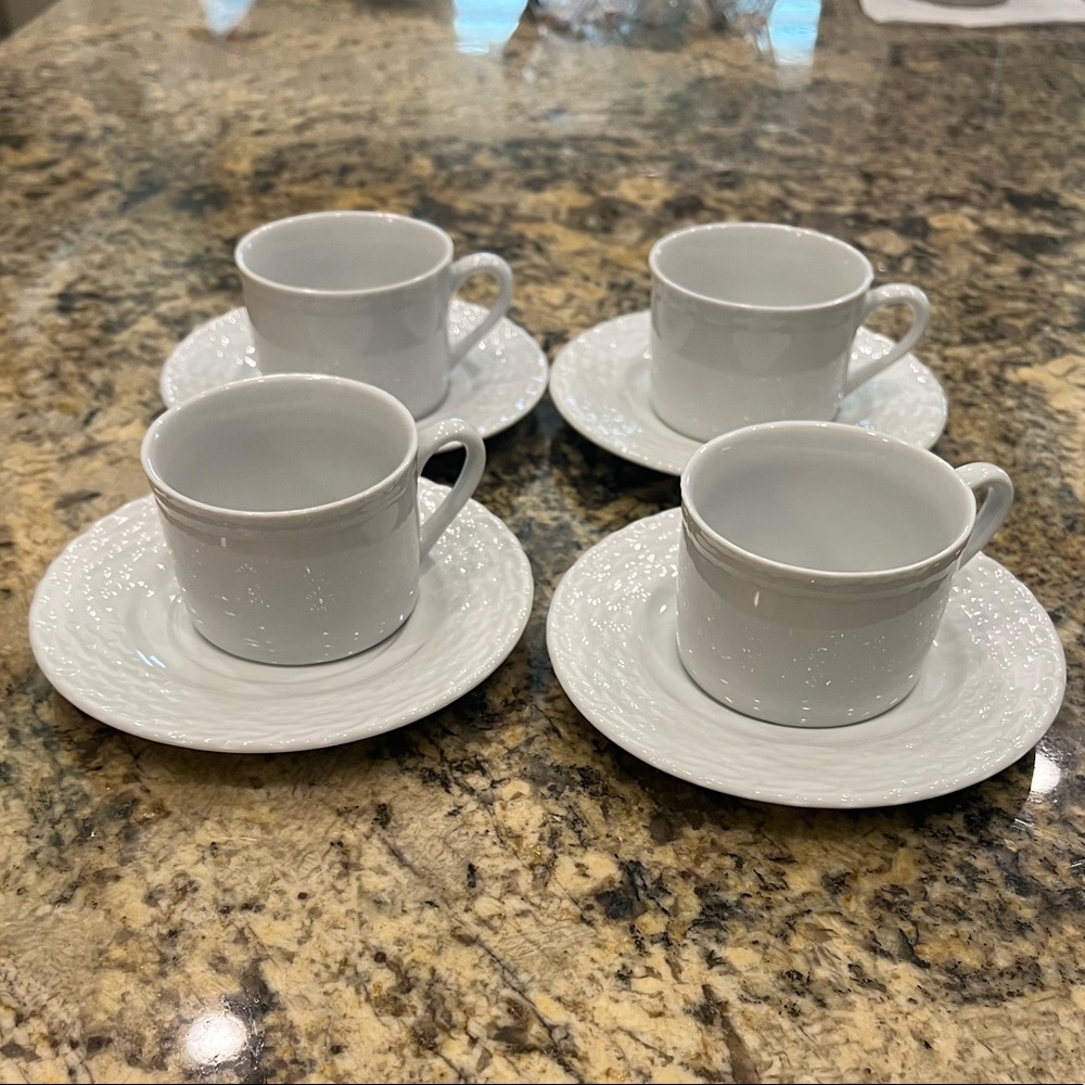 Espresso cups and saucers - set of 4 - Picture 3 of 8